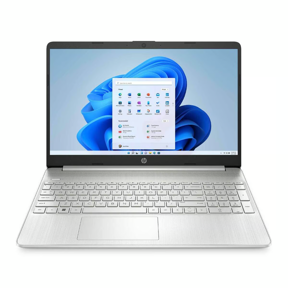 اتش بي نوت بوك 15s-FQ5108NE، معالج إنتل كور i3، شاشة 15.6 بوصة بدقة فل اتش دي، 4 جيجابايت رام، 256 جيجابايت SSD، رسوميات إنتل UHD، نظام تشغيل ويندوز 11