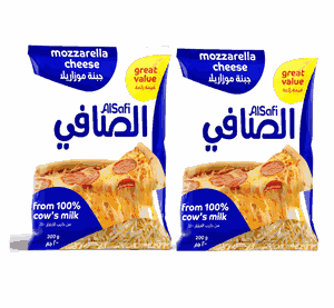 الصافي جبنة موزاريلا 2 × 200 جم