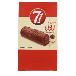 سفن دايز سويس رول بحشوة الكاكاو 12 × 20جم