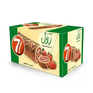سفن دايز سويس رول ميني بحشوة الفراولة 12 × 20جم