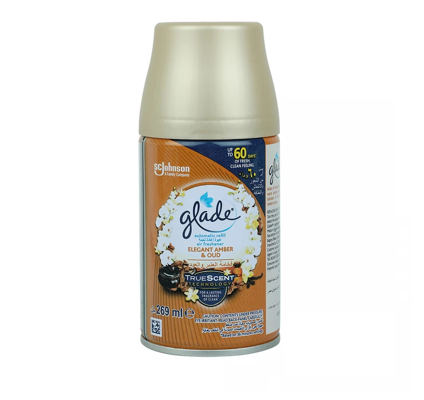 جليد معطر جو عبوة إعادة التعبئة فخامة العنبر و العود 269 مل