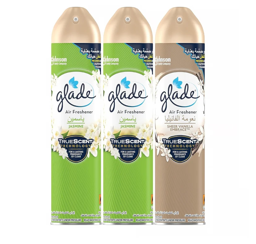 معطر جو جليد ياسمين + شير فانيليا امبرس عبوة اقتصادية 3 × 300 مل