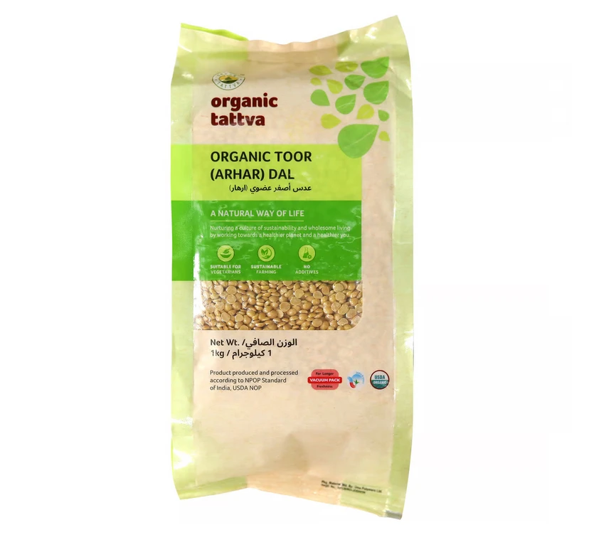 اورجانيك تاتفا عدس أصفر عضوي 1 كجم