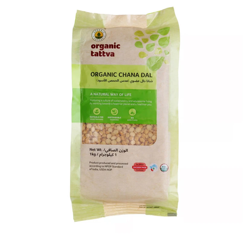 أورجانيك تاتفا شانا دال عدس عضوي 1 كجم