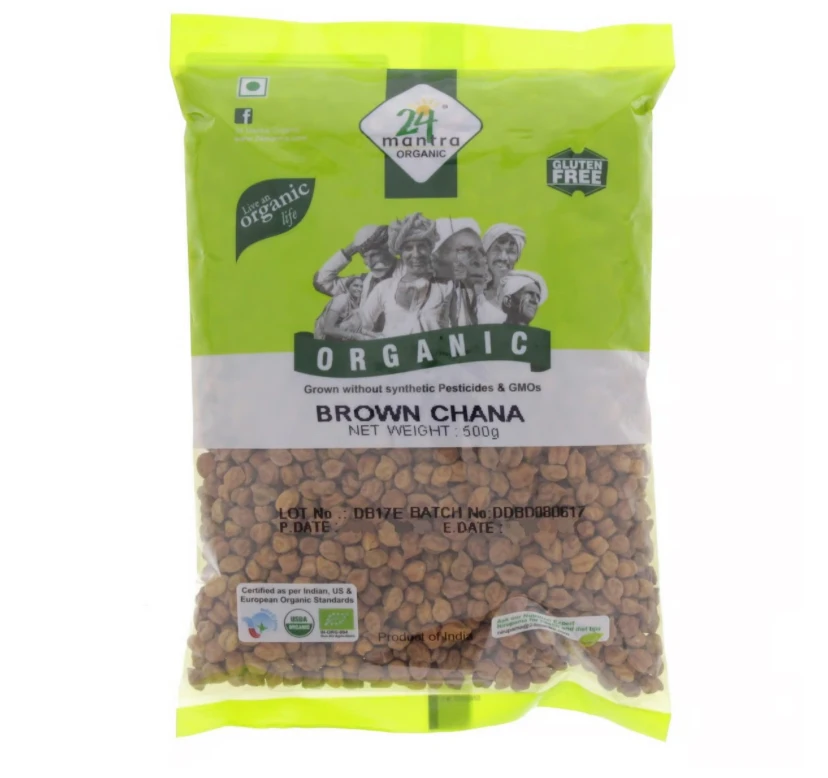 24 مانترا عدس تشانا البني العضوي 500 جم