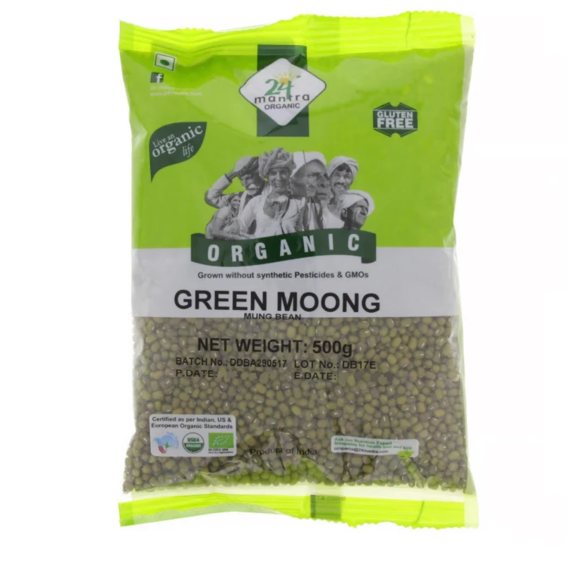 24 مانترا مونج الأخضر العضوي 500 جم